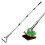 Long Handled Flexible Oscillating Hoe Adjustable Head Weeder Stirrup Garden Tool 1