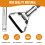 Long Handled Flexible Oscillating Hoe Adjustable Head Weeder Stirrup Garden Tool 5