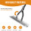 2 in 1 Garden Long Handle Thatch Rake/Oscillating Stirrup Hoe Weeder Lawn Rake 7
