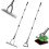 2 in 1 Garden Long Handle Thatch Rake/Oscillating Stirrup Hoe Weeder Lawn Rake 3