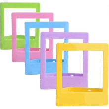 (As show, One size) Colorful Photo Picture Frame Compatible With Fujifilm Instax Square Sq6, Sq10 And Sq20 Instant Camera Film, 5 Pieces