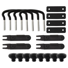 (As show, One size) Universal Roof Box U-Bolts Clamps Practical Car Van Mounting Fitting Kit Easy Installation New