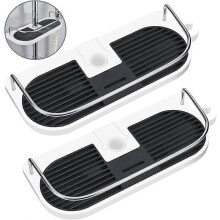 (As show, One size) Kitchen Sink Drain Basket Strainer, Triangle Kitchen Sink Drain Basket(Bla COX