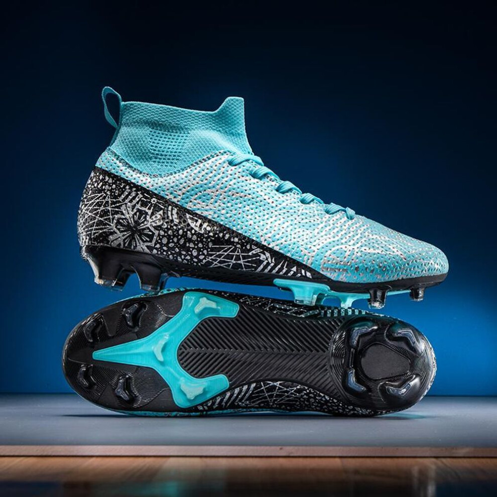 (blue, 41) Fashion Unisex Soccer Shoes Football Cleats Soccer Ankle Boots Youth Training Sneakers Outdoor Sports Shoes