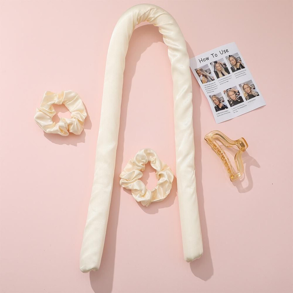 (1) Women Rubber Bands Women Rubber Bandswomen Rubber Bands Women Rubber Bands Silk Curling Ribbon Heatless Hair Curling Ribbon Make Hair Curly