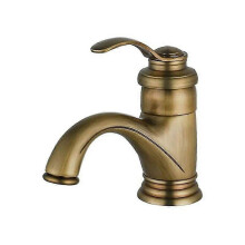 (As show, One size) Basin Mixer Tap Bathroom Faucet Antique Retro Basin Faucet Nostalgia Brushed Brass Bathroom Faucet for Bathroom