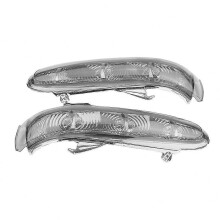 (As show, One size) Pair Rear View Side Mirror Lamp Indicators Turn Signal Light For Mercedes Benz S/cl Class W220 W215