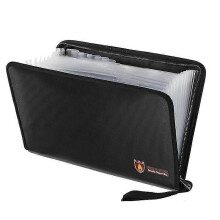 (As show, One size) Fireproof Expanding File Folder, Fireproof File Folder Important Document Organizer Holder with Lab