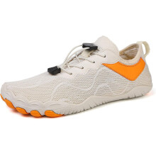 (Barestep Active 2.0-apricot, 6 Women/5Men) Barefoot Shoes Mens Womens Minimalist Cross Training Shoes with Wide Toe Box Athletic Zero Drop Trail Walking Hiking Running Sneakers