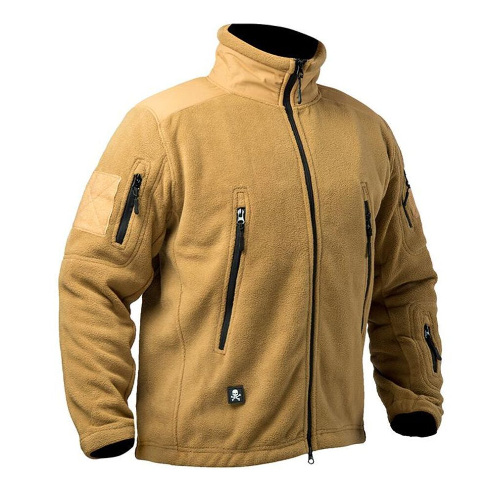 (brown, S) Men Winter hoodies Hooded for Men Fleece Hoodie Fleece Jacket Hoodie Hoody Hoodie Patchwork Multi Pockets Polartec Men&apos;s Jacket and Coats Thicken