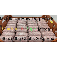 Frozen Minced Green Tripe & chicken 40x500g bags/blocks 20KG BOX