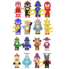 (16PCS Sonic The Hedgehog-C) 24PPCS Sonic The Hedgehog's Minifigure Fit Lego Kid Toy Gift
