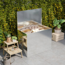 Lockable Galvanized Sheet Feed Storage Box Waterproof 1 Compartment