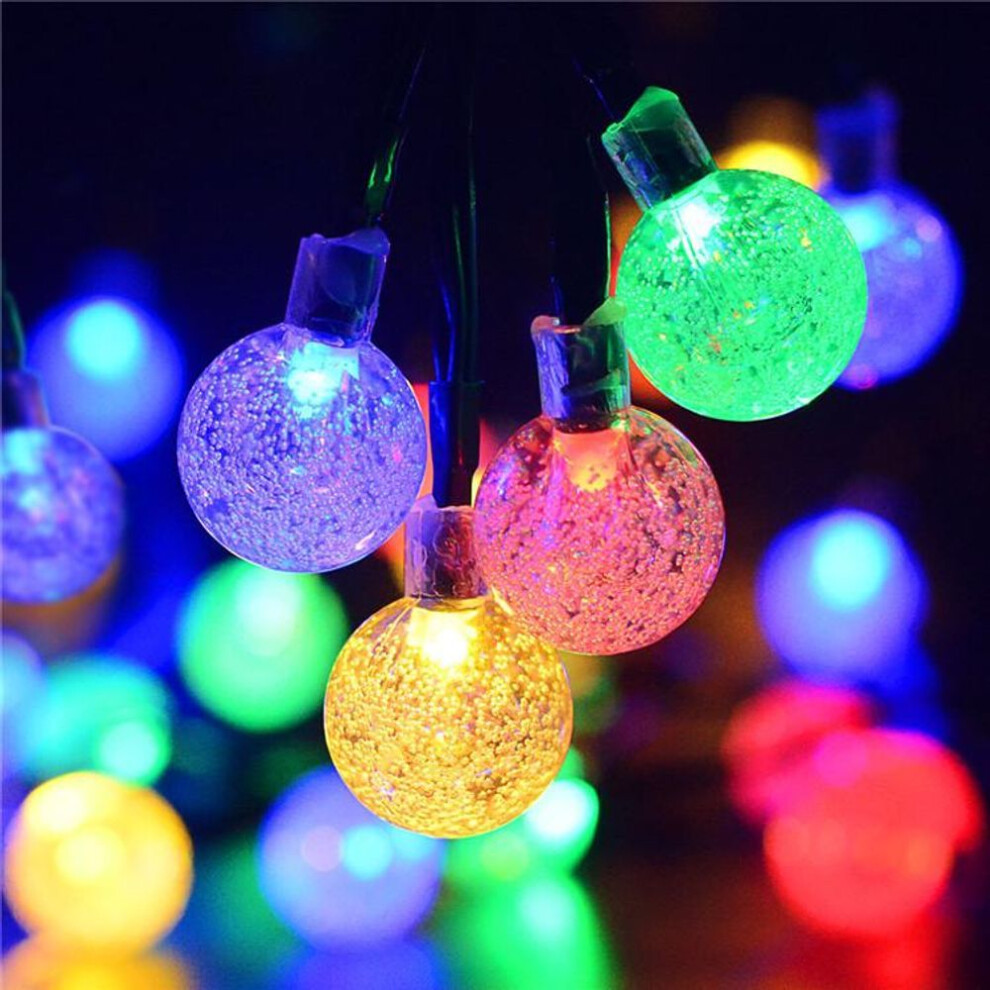 (multicolor, 30LED(6.5M)) Solar String Light Globe Light Outdoor Solar Powered Led Fairy Lights Waterproof Solar Landscape Lamp Lighting For Garden Patio Lawn Yard Decor