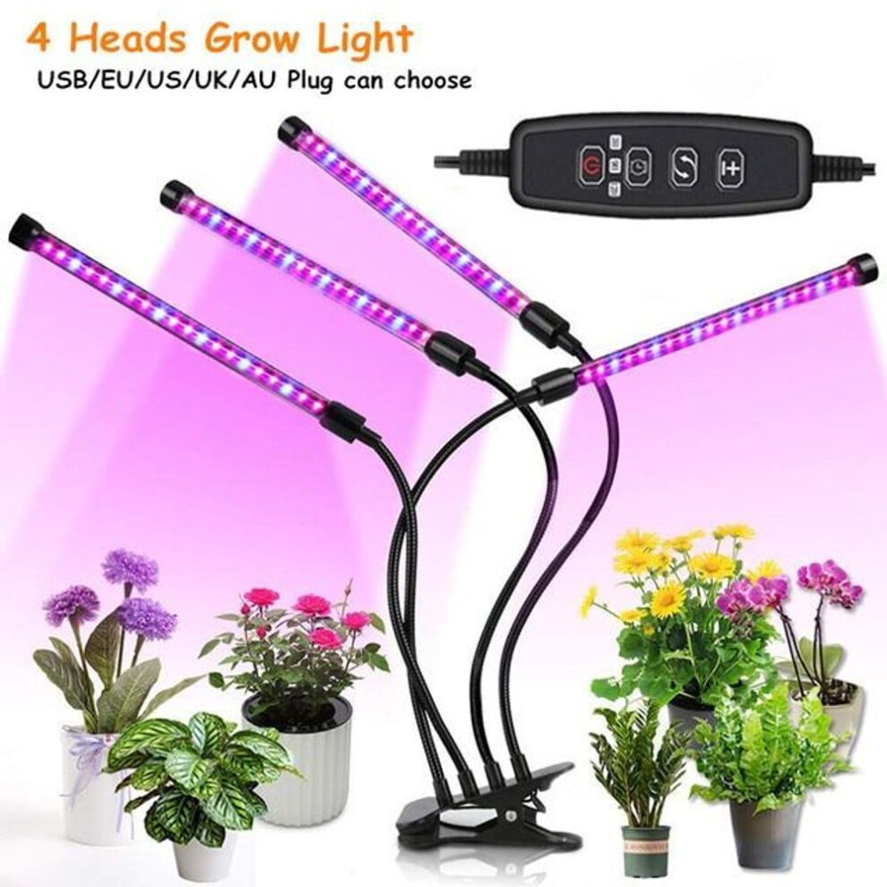 (black, 4 Light for USE) Usb Full Spectrum Led Plant Grow Light Bulb Dc5v For Indoor Plants Flower Led Grow Lights Spot Lamp