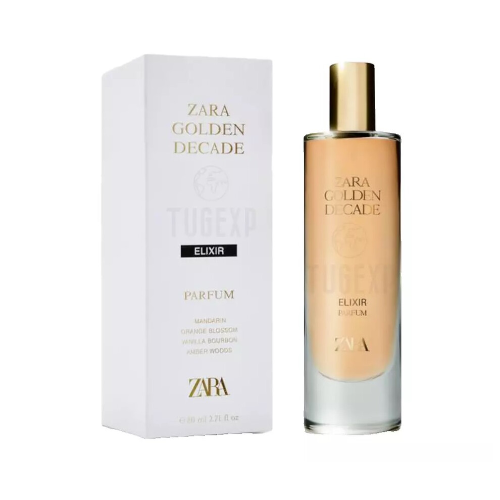 Zara Decade Elixir Parfum Women 80Ml 2.7 Oz New Golden
