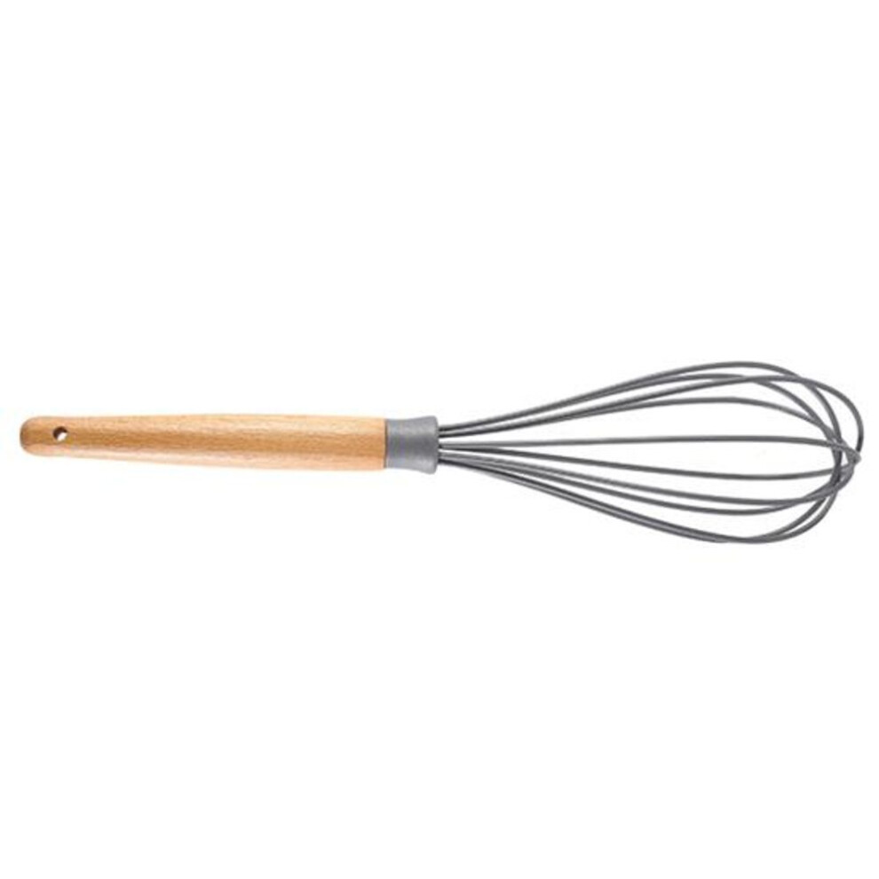 (grey) Egg Mixer Heat Resistant Mix Manual Useful Comfortable Handle Whisk Kitchen Tool