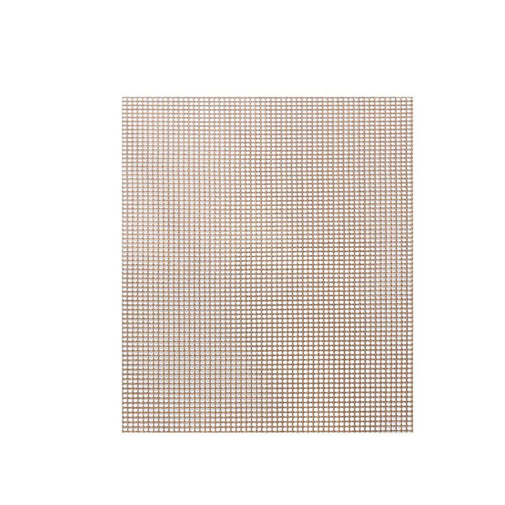 (coffee, 40*33cm) Non-stick High Temperature Resistant Bbq Grid Pad Barbecue Mesh Reusable Easily Cleaned Cooking Pads Baking Grill Tool