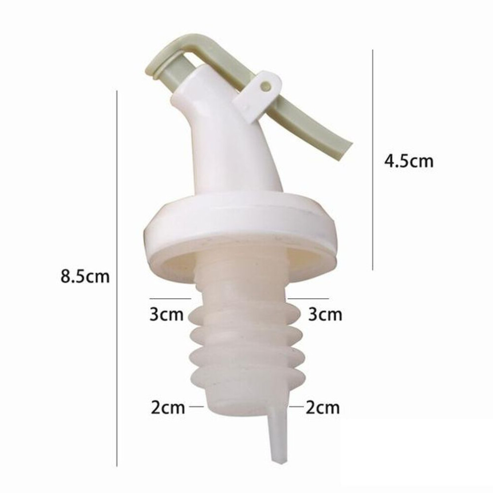 (green) Olive Oil Bottle Sprayer Wine Pourer Sauce Boat Nozzle Liquor Oil Dispenser Abs Lock Leak-proof Plug Bottle Stopper Kitchen Tool