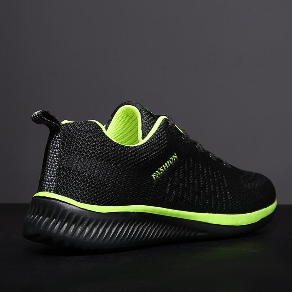 (green, 36) Men Shoes Lace-up Men Casual Shoes Lightweight Breathable Sneakers Men Running Shoes
