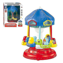 (As show, One size) Children's Fun Children's Amusement Park Carousel Light Music Girls Play House Toys