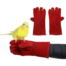 (As show, One size) Bird Training Anti-Scratch/Bite Gloves for Parakeets Cockatiels Conures Lovebirds Parrotlets Finch Macaw African Budgies Parakeet Lizard