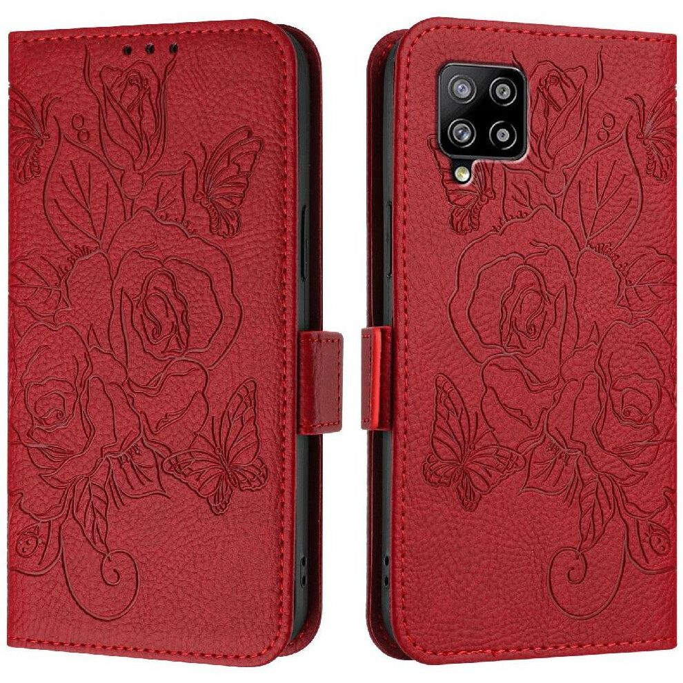 (Red) Case For Samsung Galaxy A42 5G Pu Leather Magnetic Wallet With Credit Card Slot Red 764549513123