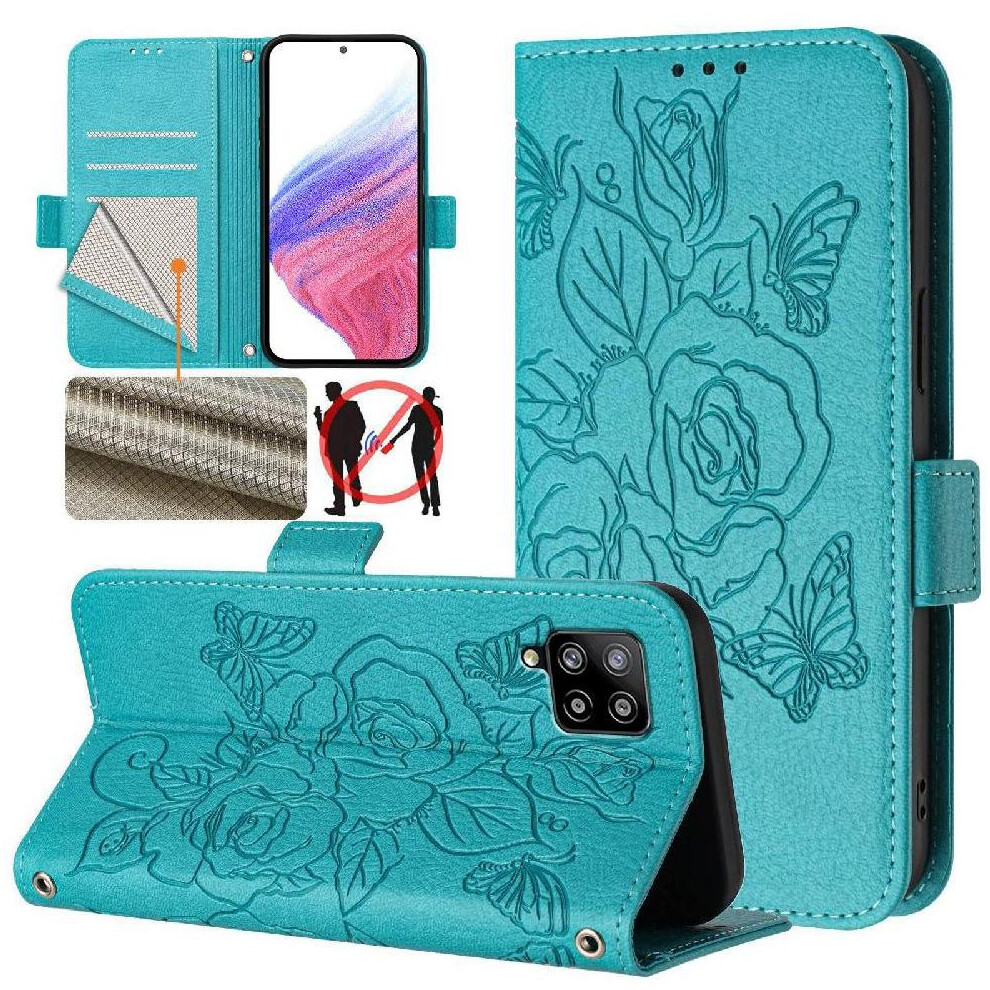 (Light ) Case For Samsung Galaxy A42 5G Pu Leather Magnetic Wallet With Credit Card Slot Blue 764549513130
