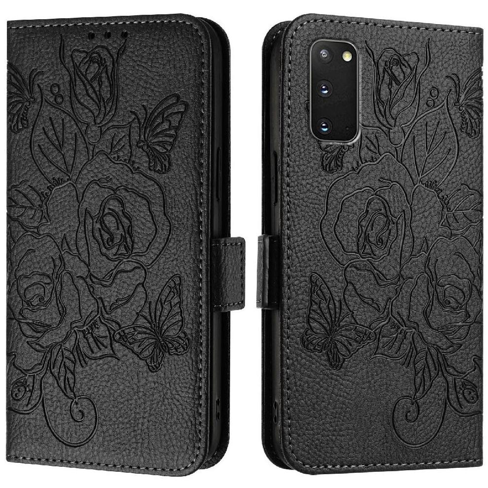 (Black) Case For Samsung Galaxy S20 Fe 5G Magnetic Wallet Pu Leather With Credit Card Slot Black 764549514847