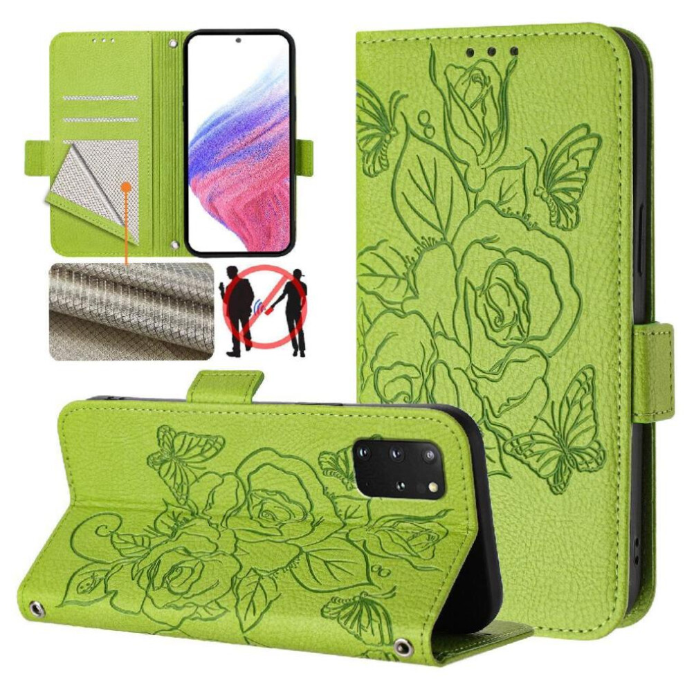 (Green) Case For Samsung Galaxy S20 Plus 5G With Credit Card Slot Magnetic Wallet Pu Leather Green 764549514915