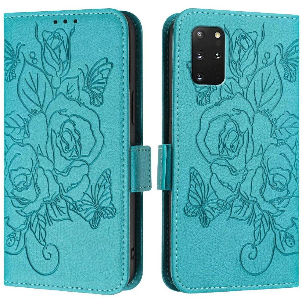 (Light ) Case For Samsung Galaxy S20 Plus 5G With Credit Card Slot Magnetic Wallet Pu Leather Blue 764549514878
