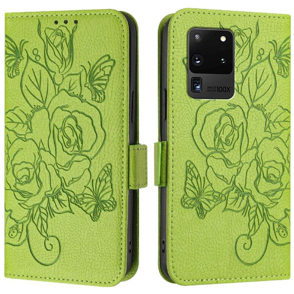 (Green) Case For Samsung Galaxy S20 Ultra 5G Pu Leather Magnetic Wallet With Credit Card Slot Green 764549514977