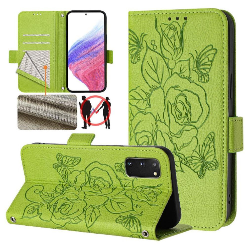 (Green) Case For Samsung Galaxy S20 Magnetic Wallet With Credit Card Slot Pu Leather Green 764549515097