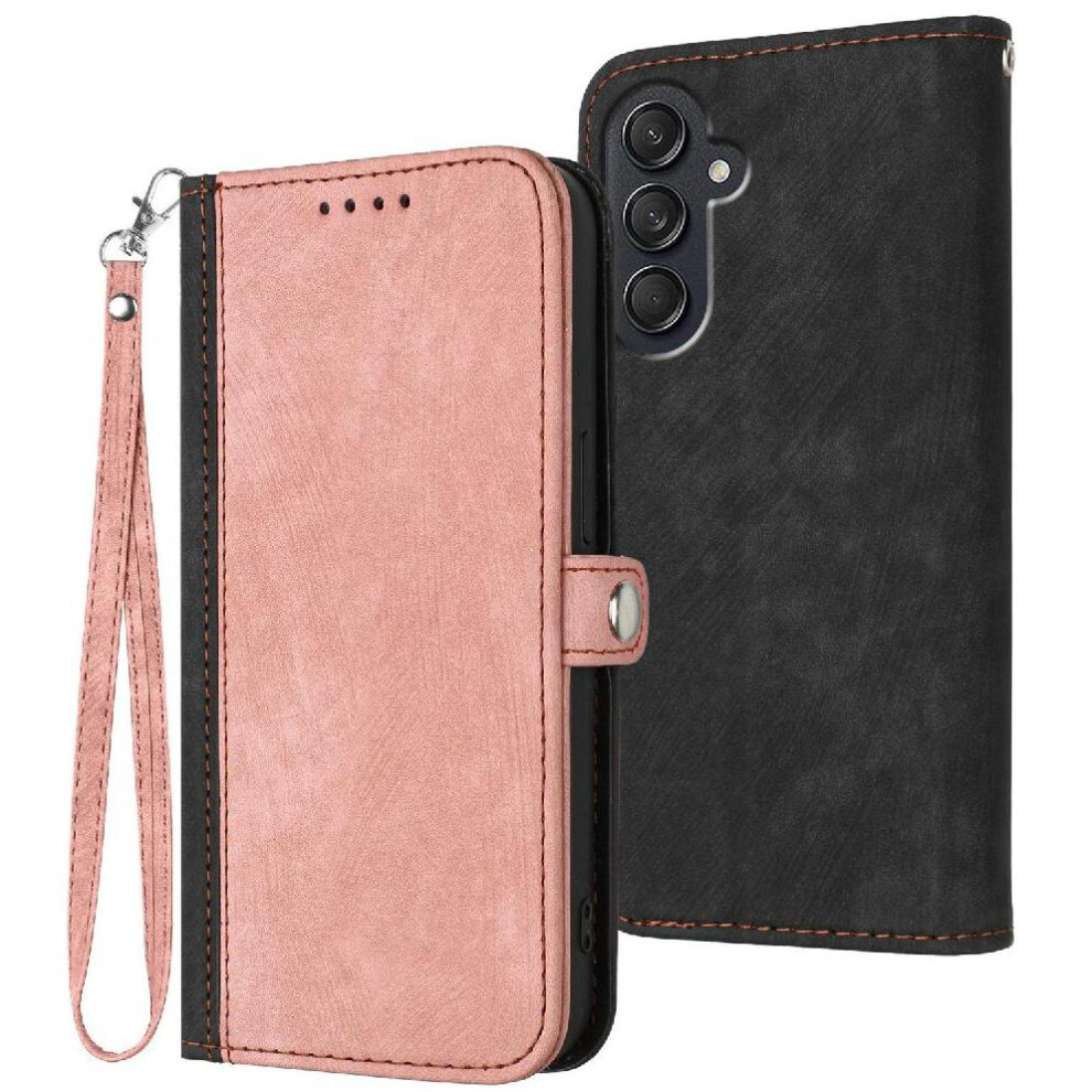 (Pink) Case For Samsung Galaxy M35 With Card Slot Stand Kickstand Protective Wallet Pu Leather Magnetic Closure Flip Folio Book Pink 764549517473