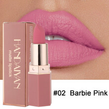 (02# Barbie pink) Matte Lipstick Waterproof Long Lasting Lip Stick Velvet Nude Lipsticks