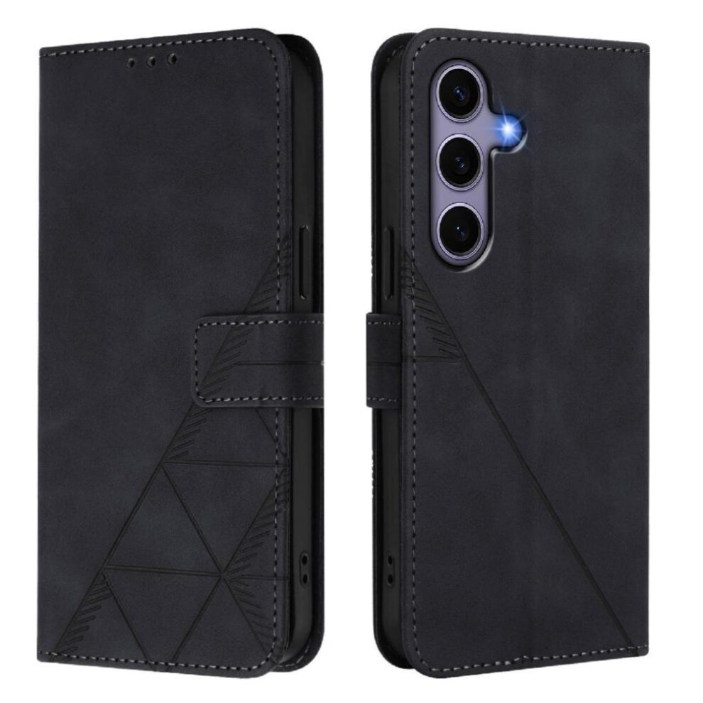 (Black) Case For Samsung Galaxy S24 Wallet Cover Flip Folio Book Protective Pu Leather Credit Card Holder Black 764549522385