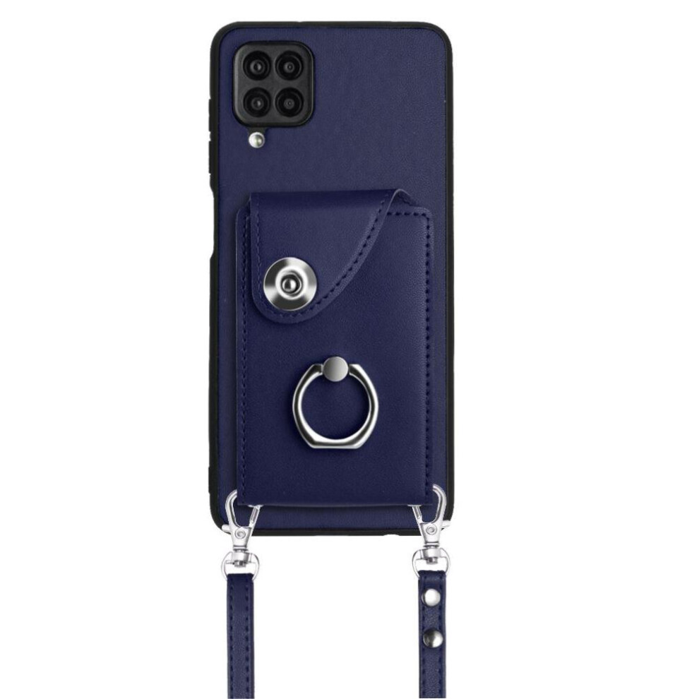 (Blue) Compatible Case For Samsung Galaxy A12 Kickstand Function Unique High Quality Accurate Incision Blue 764549526079