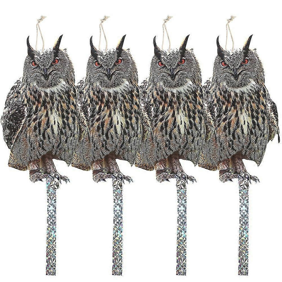 (As show, One size) Bird Scarer With Repellent Strip Anti Pigeon Repellent Outdoor Cat Bird Scarecrow Keep Crow Pigeons Away From Balconies Patios Win-image-OPC-PG925SP-NEW