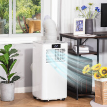 HOMCOM 8000BTU Portable Air Conditioner 4 Modes LED Display Timer Home Office