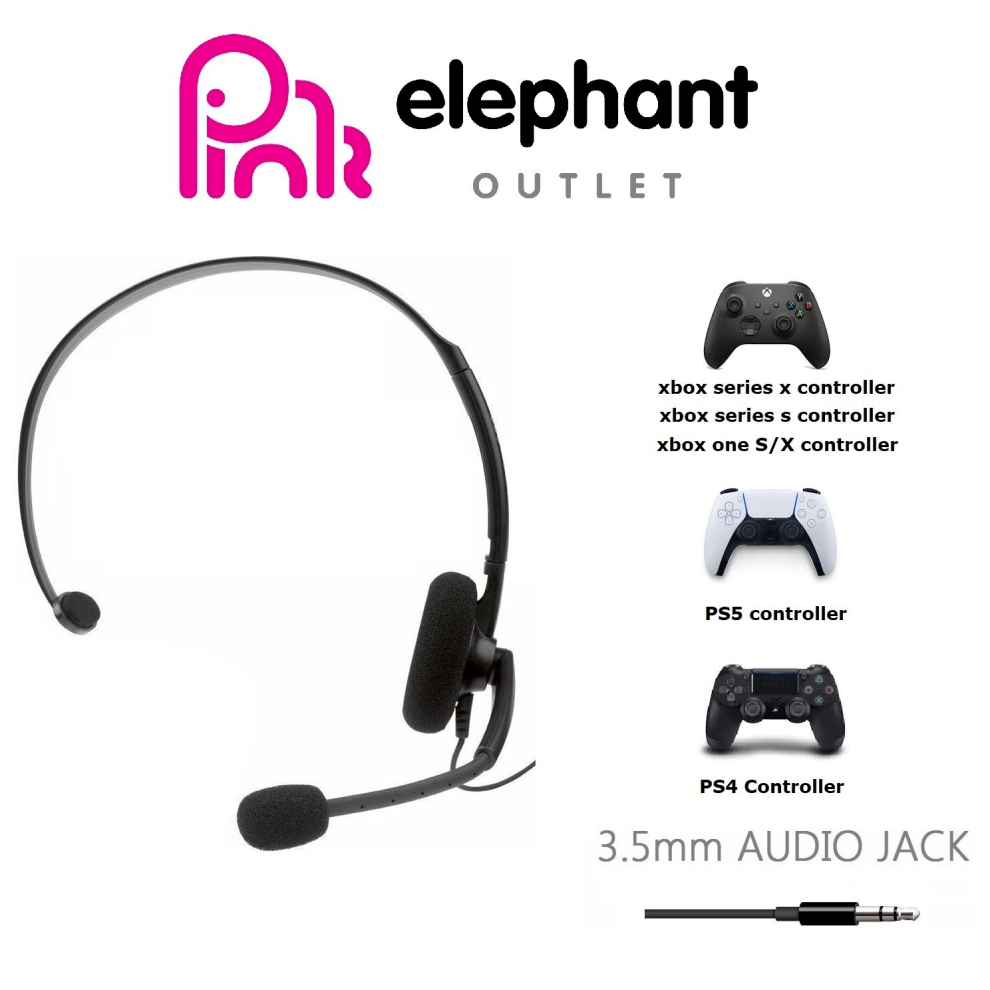 Microsoft Xbox One Series S/X Ps4 Ps5 Chat Headset Mic Gaming Headphones 3.5Mm Audio Jack