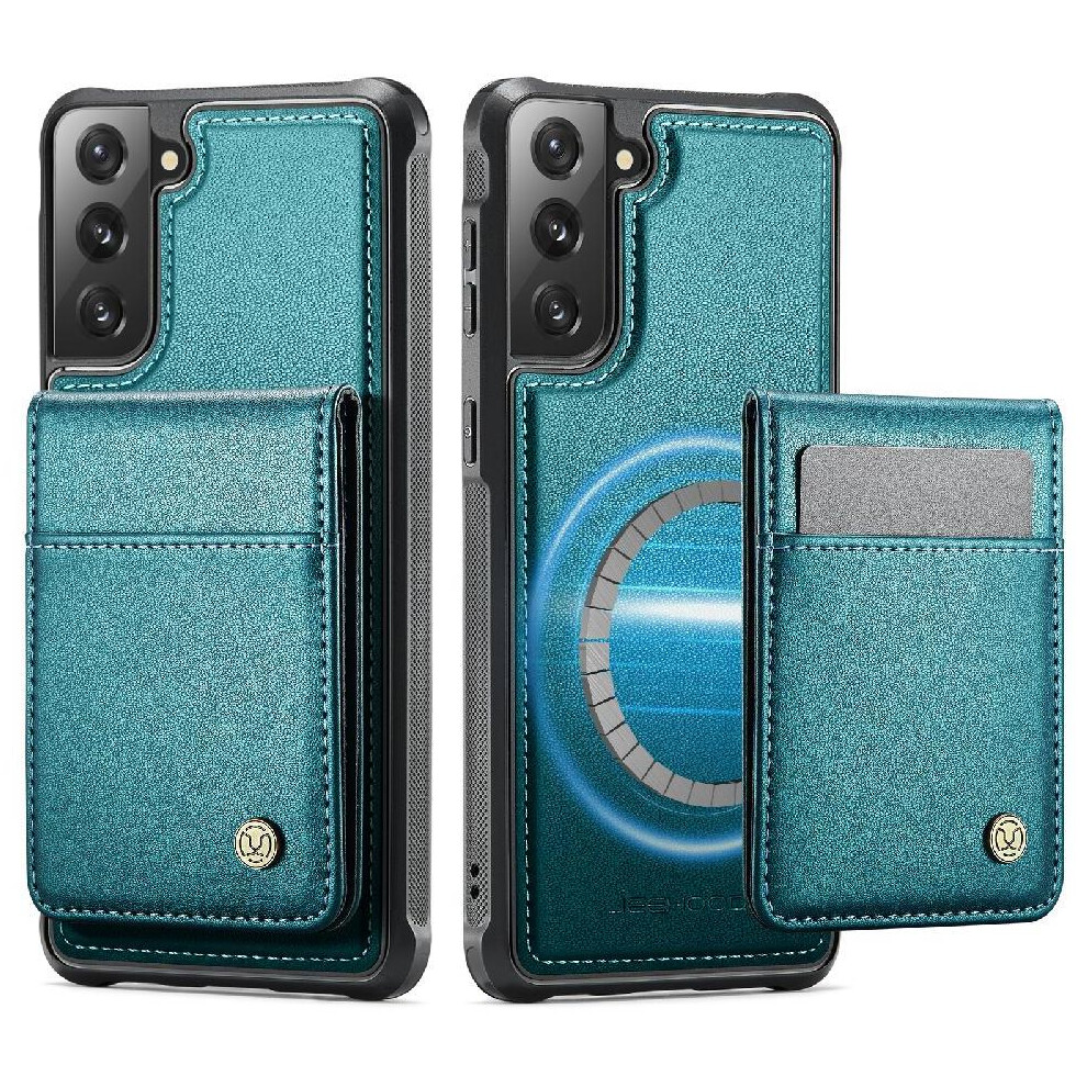 (Green) Case For Samsung Galaxy S21 Fe Cardsllots Rfid Wireless Charging Stand Green 764549531271