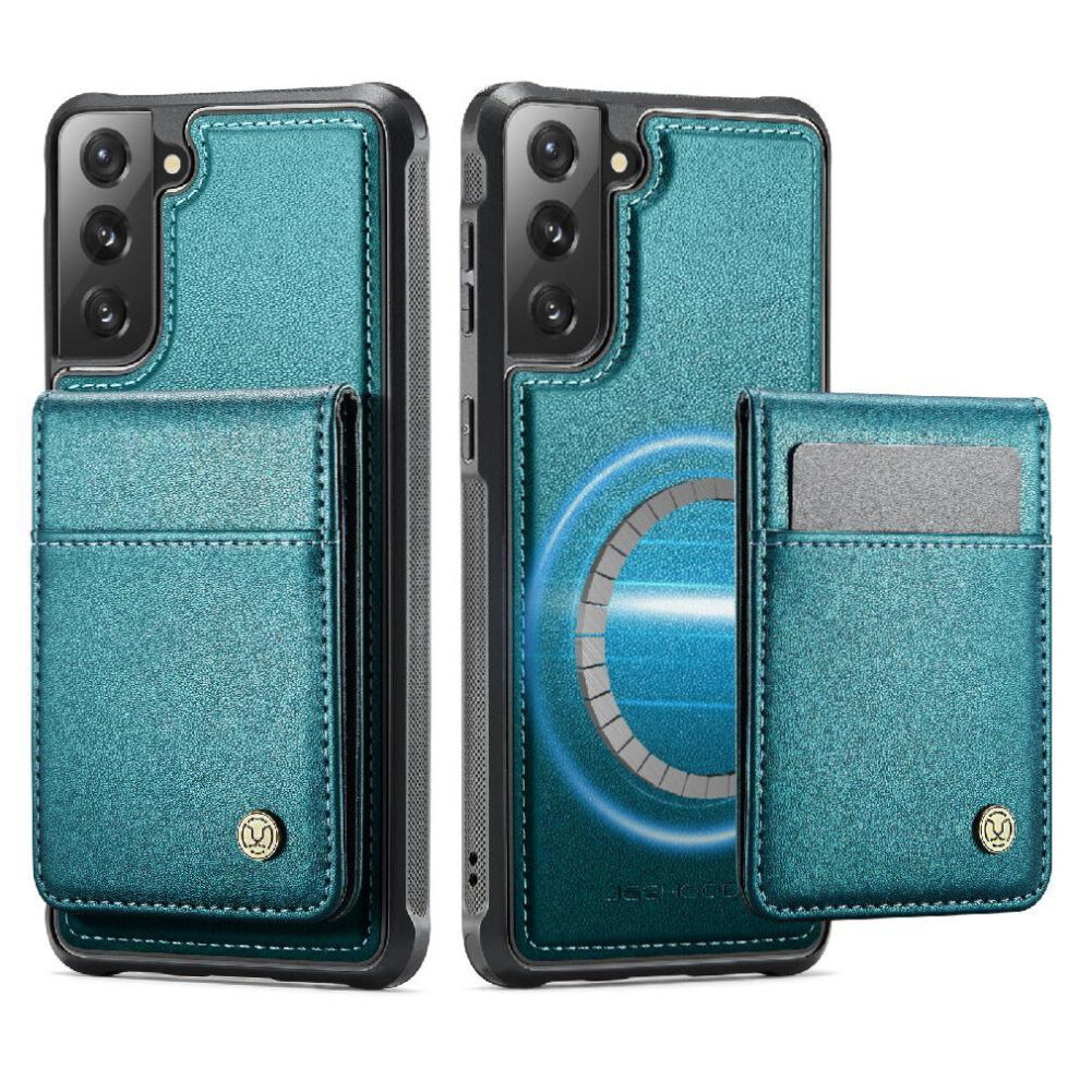 (Green) Case For Samsung Galaxy S21 Rfid Cardsllots Stand Wireless Charging Green 764549531431