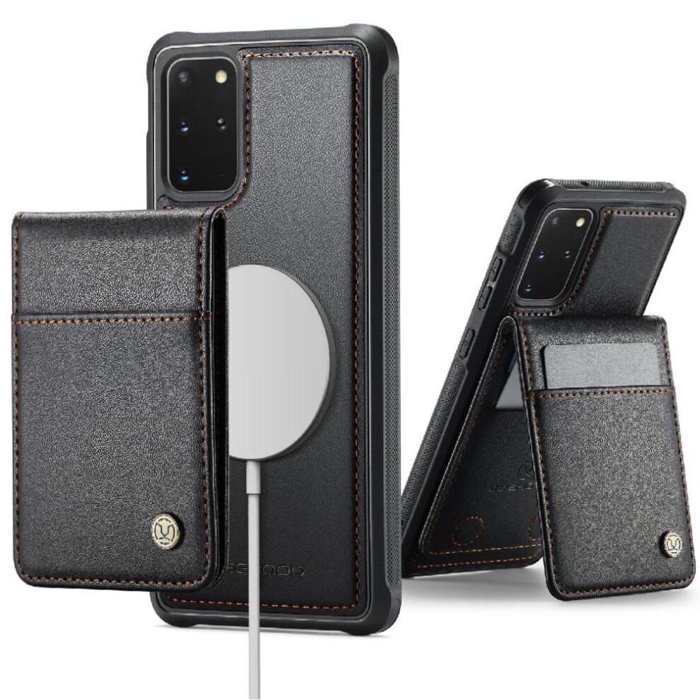 (Black) Case For Samsung Galaxy S20 Plus Stand Rfid Cardsllots Wireless Charging Black 764549531813