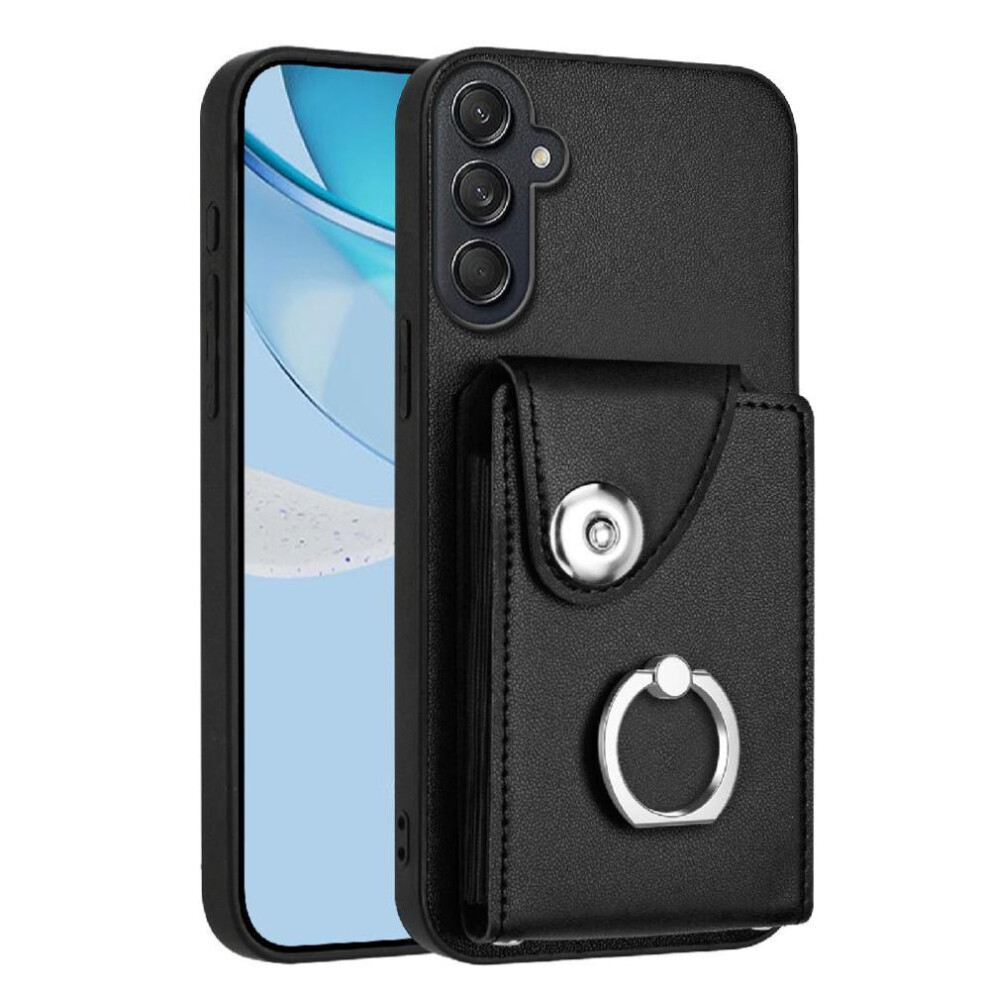 (Black) Compatible Case For Samsung Galaxy M55 High Quality Unique Accurate Incision Kickstand Function Black 764549532216