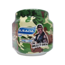 Elsada Professional Ultra Strong Hair Gel Military 1000mL | Extreme Hold & Long-Lasting Styling Gel | Non-Sticky, Alcohol-Free, Water-Based Formula