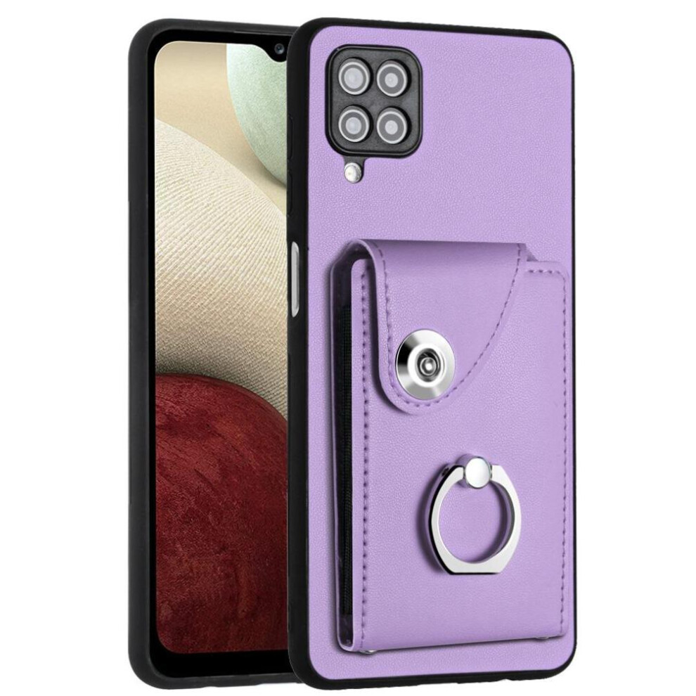 (Purple) Compatible Case For Samsung Galaxy A12 Accurate Incision High Quality Kickstand Function Unique Purple 764549533398