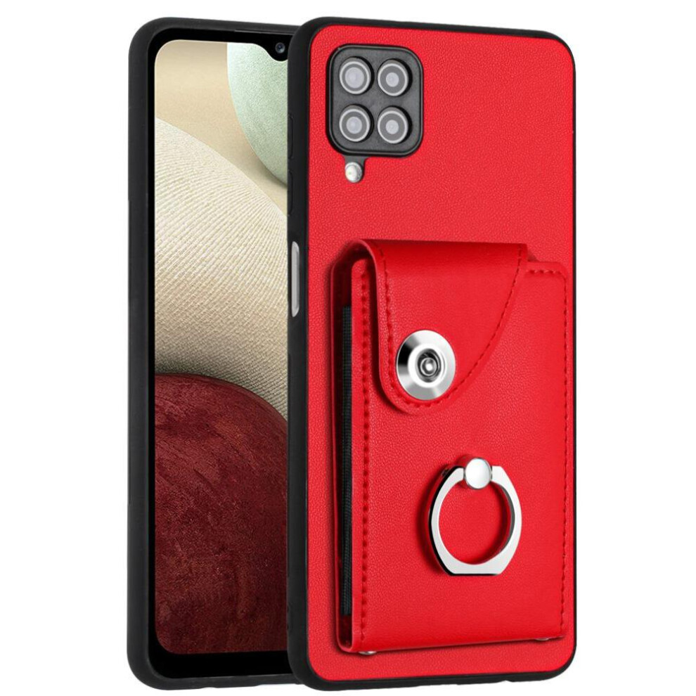 (Red) Compatible Case For Samsung Galaxy A12 Accurate Incision High Quality Kickstand Function Unique Red 764549533404