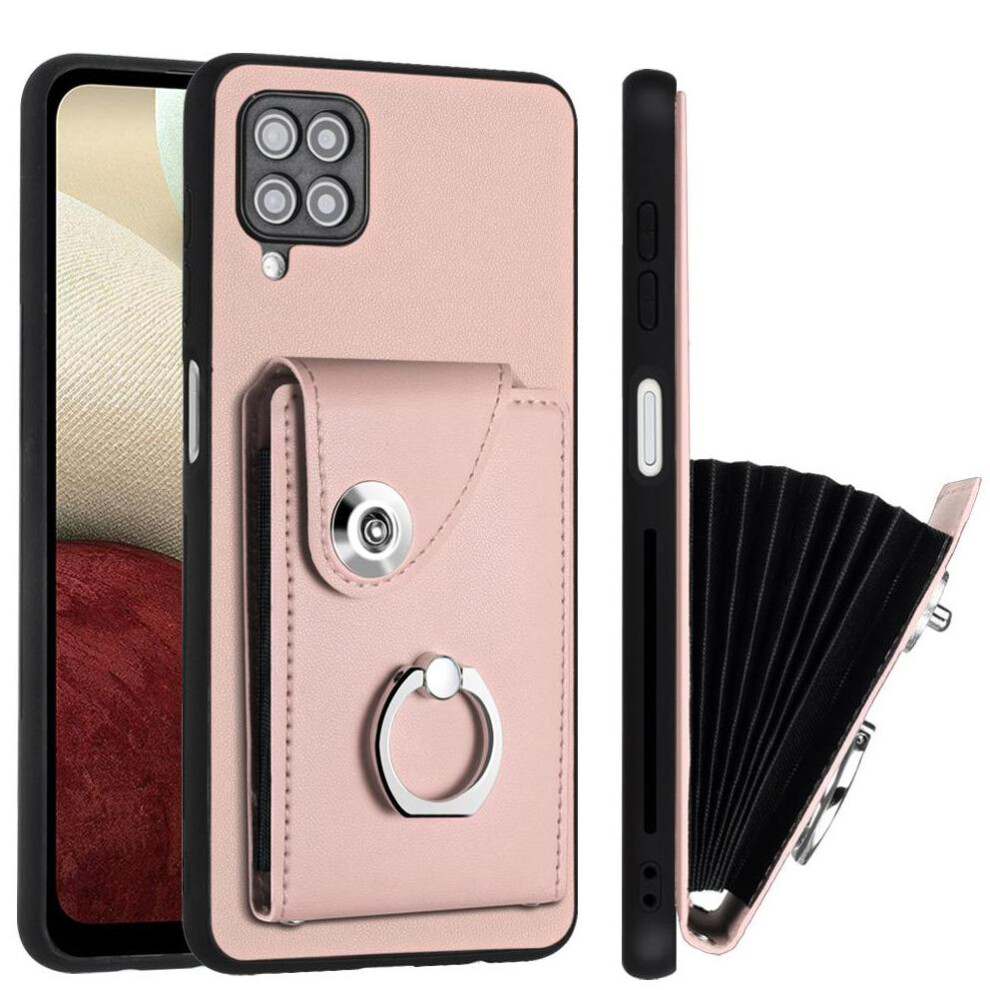 (Pink) Compatible Case For Samsung Galaxy A12 Accurate Incision High Quality Kickstand Function Unique Pink 764549533428