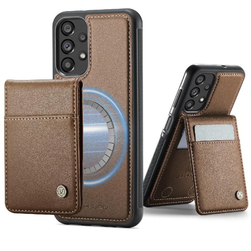 (Brown) Case For Samsung Galaxy A23 5G Stand Cardsllots Rfid Wireless Charging Brown 764549534135