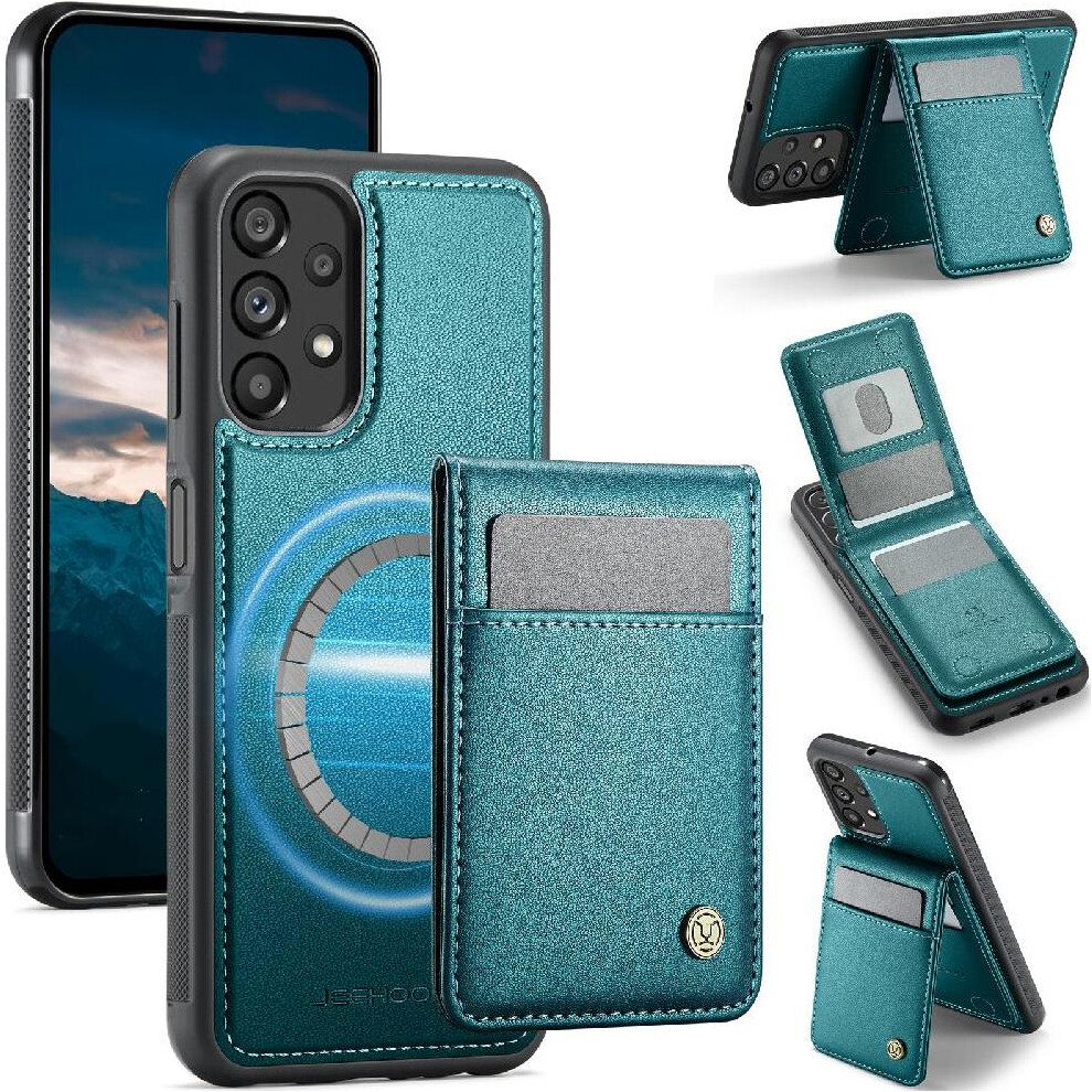 (Green) Case For Samsung Galaxy A23 4G Cardsllots Wireless Charging Rfid Stand Green 764549534197